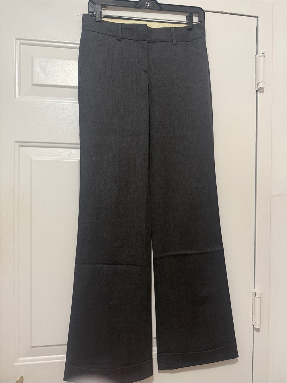 Theory Wide Leg Grey Cuffed Pant